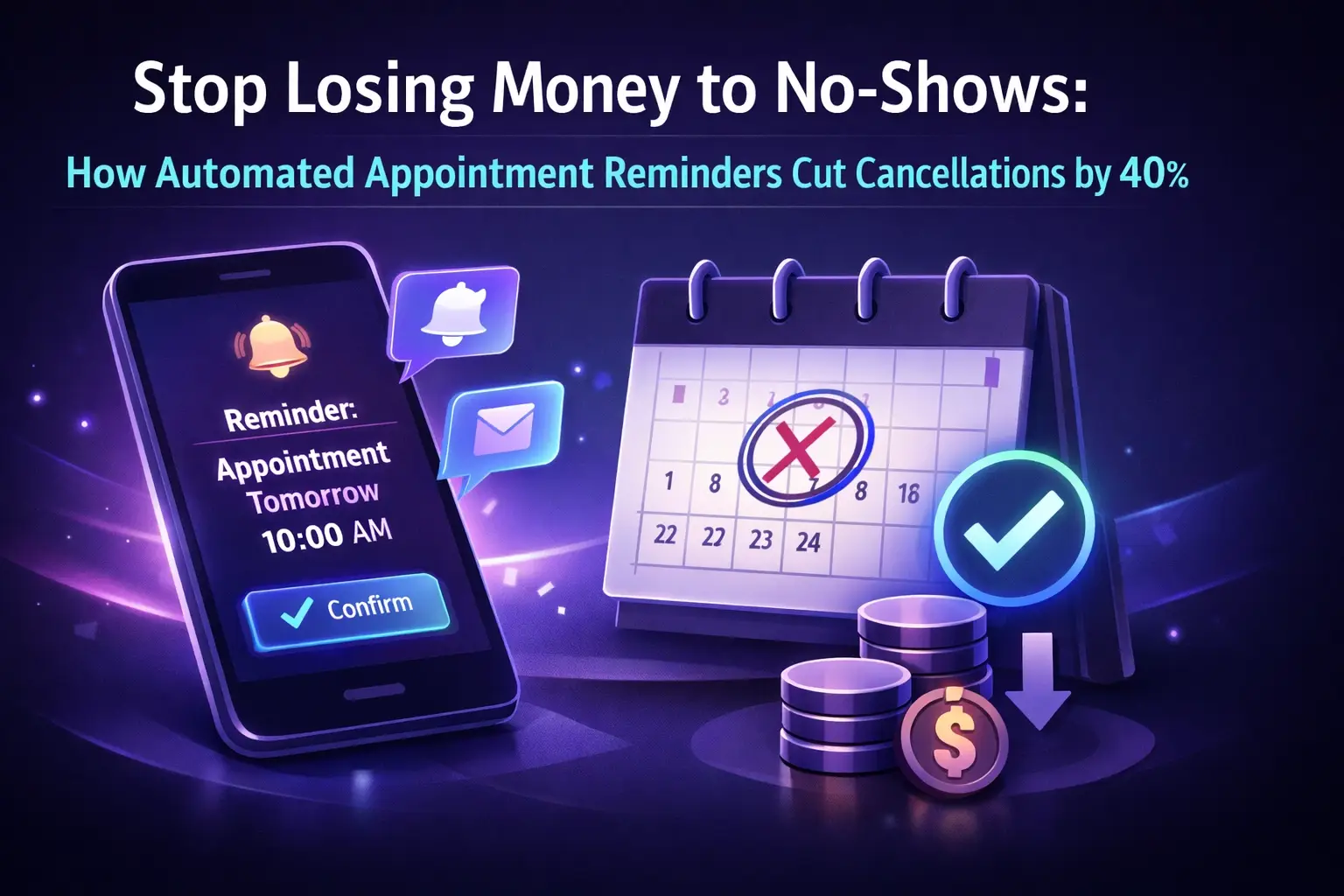 Stop Losing Money to No-Shows: How Automated Appointment Reminders Cut Cancellations by 40%