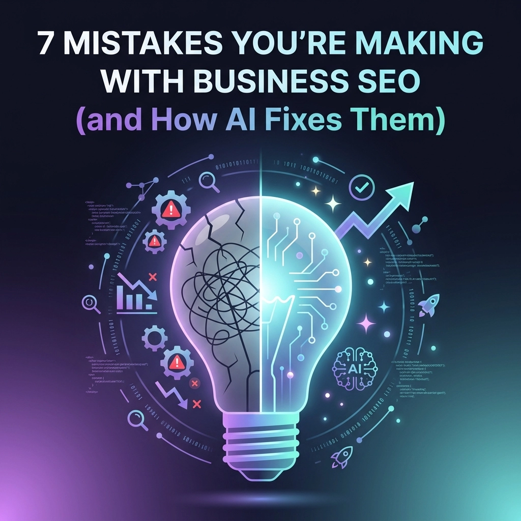 7 Mistakes You’re Making with Business SEO (and How AI Fixes Them)